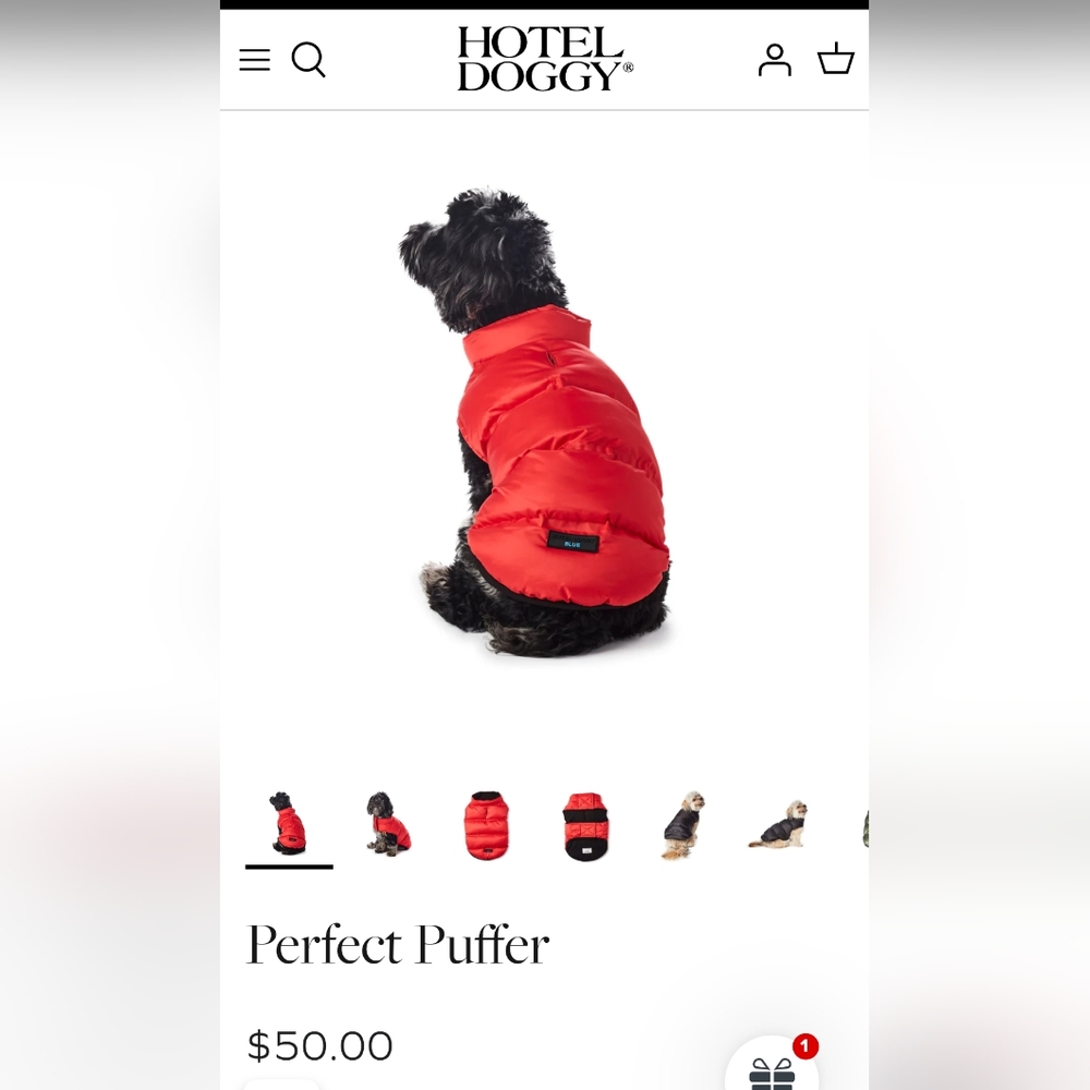 Medium Puffer Dog Coat